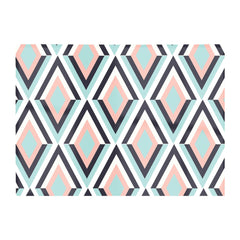 Zig Zag Abstract Pattern Glass Chopping Board