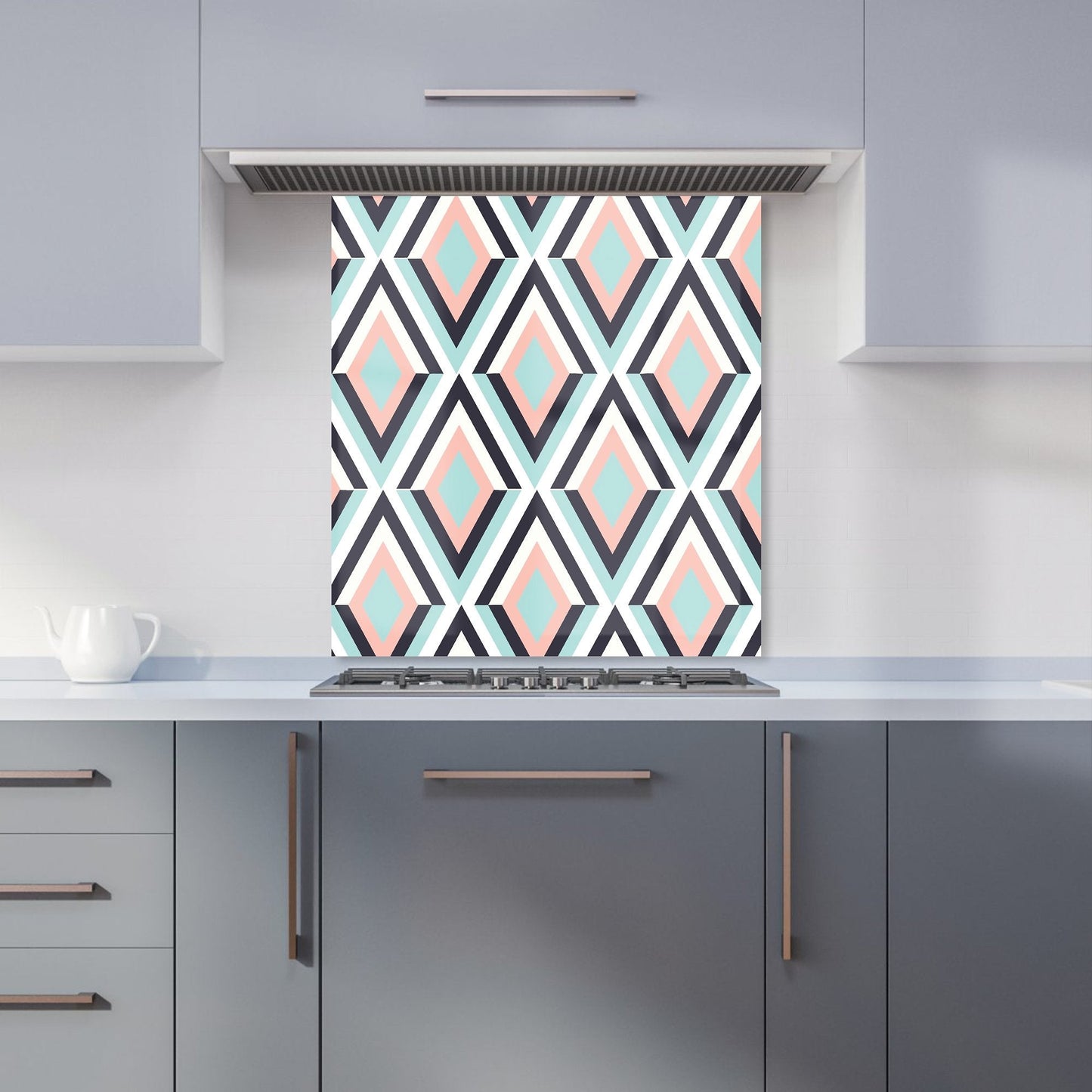 Zig Zag Abstract Pattern Kitchen Splashback