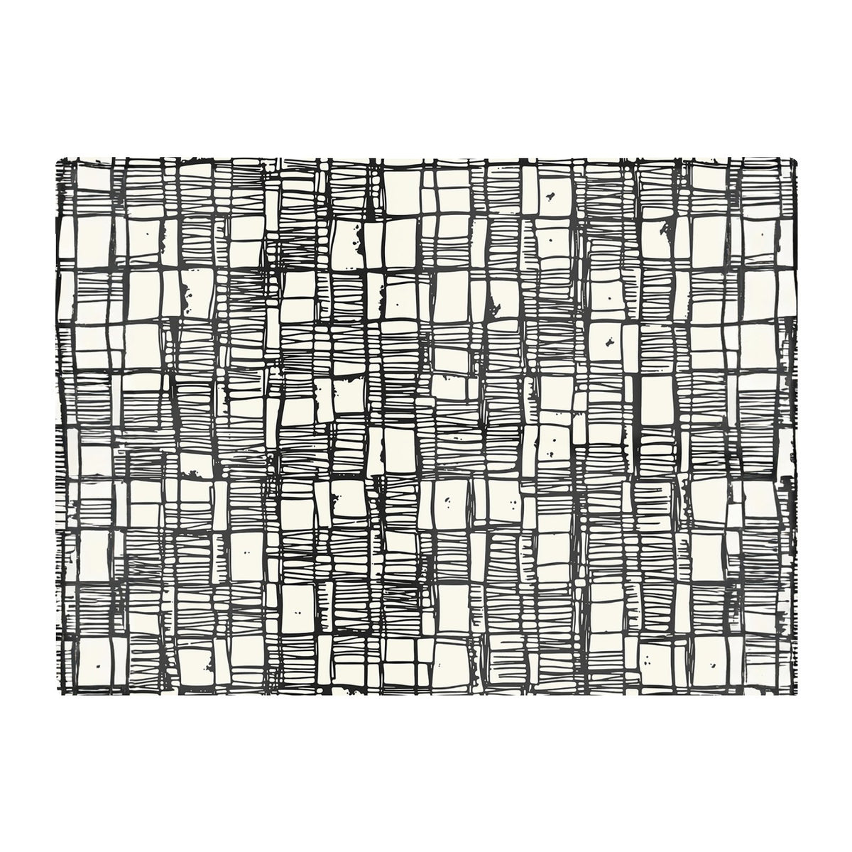 Irregular Sketched Block Textured Glass Chopping Board