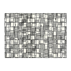 Irregular Sketched Block Textured Glass Chopping Board