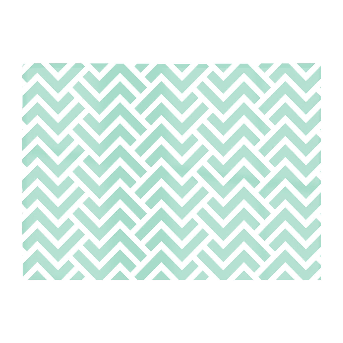 Green Geometric Pattern Glass Chopping Board
