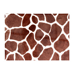 Giraffe Spots Print Glass Chopping Board