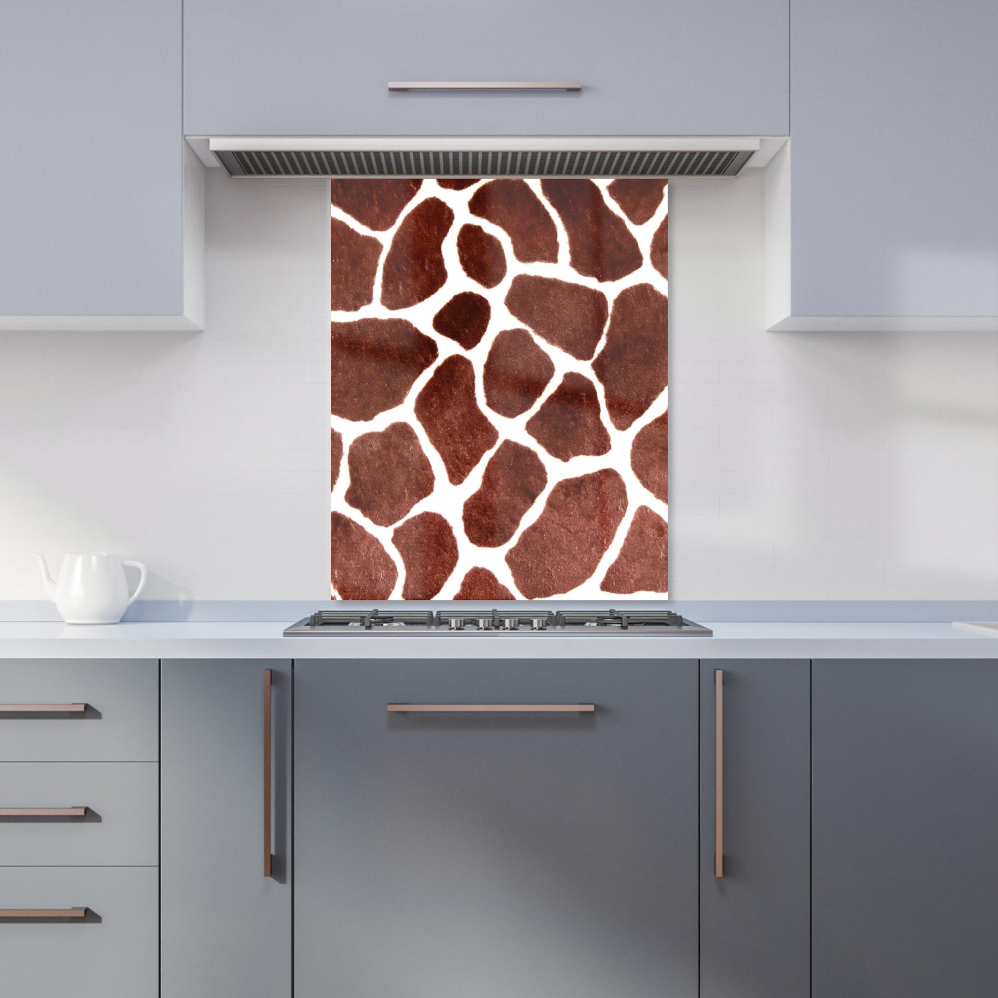 Giraffe Spots Print Kitchen Splashback