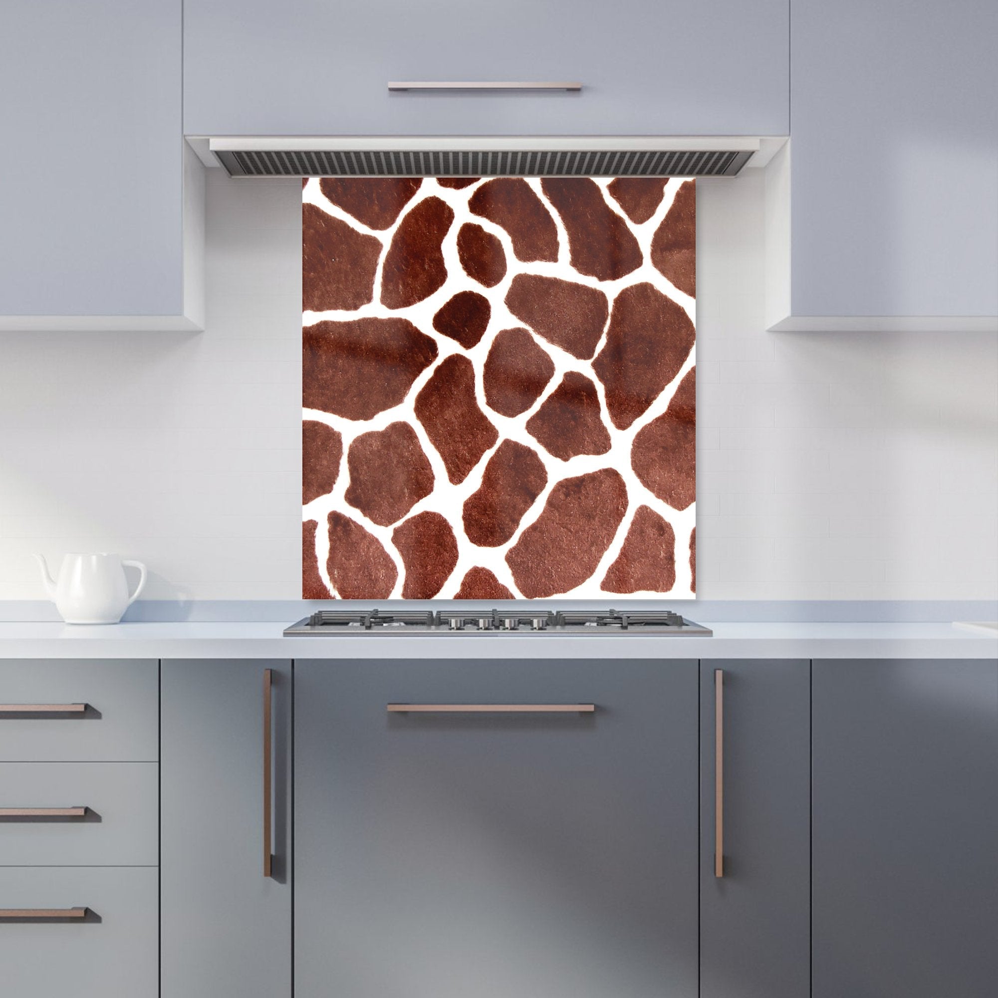 Giraffe Spots Print Kitchen Splashback