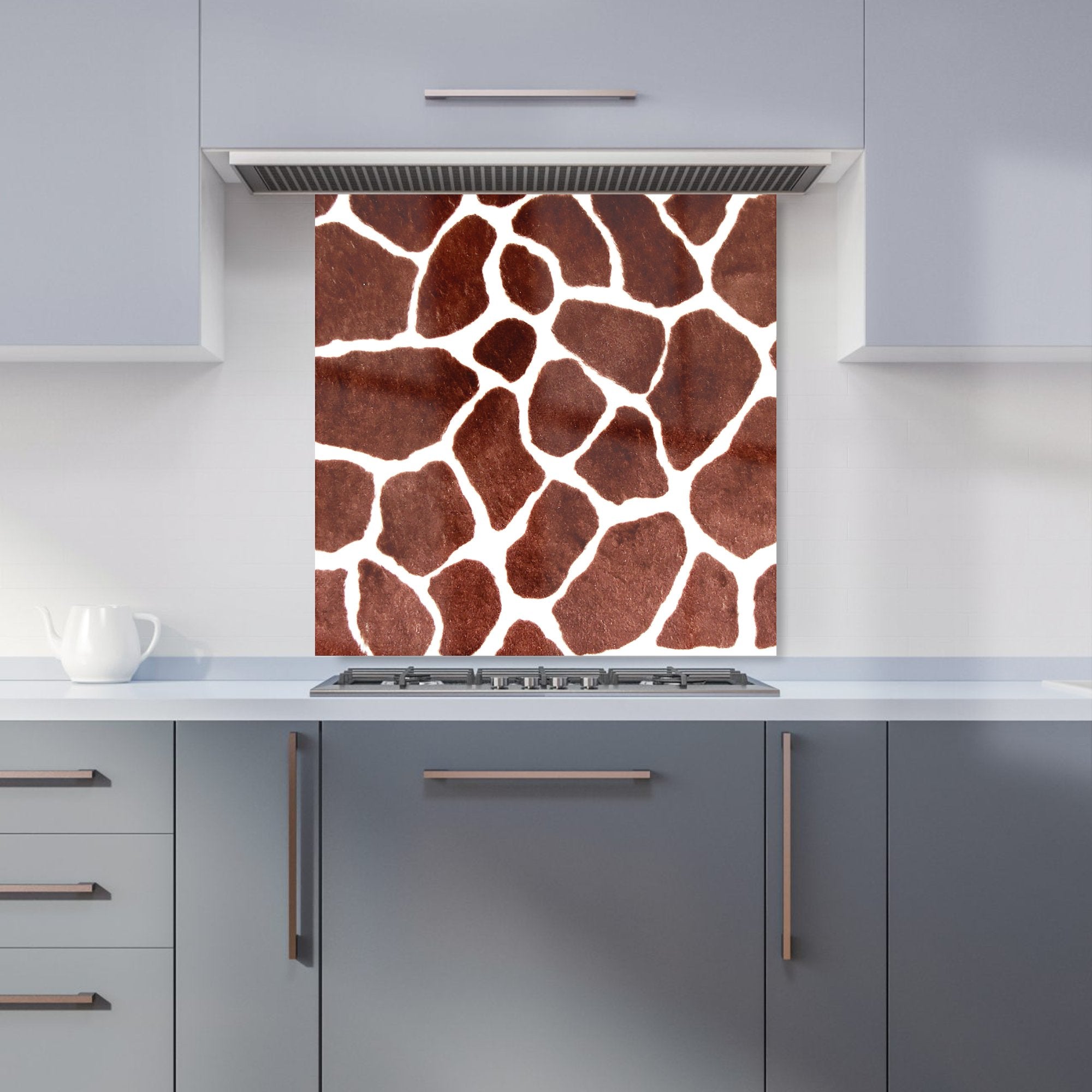 Giraffe Spots Print Kitchen Splashback