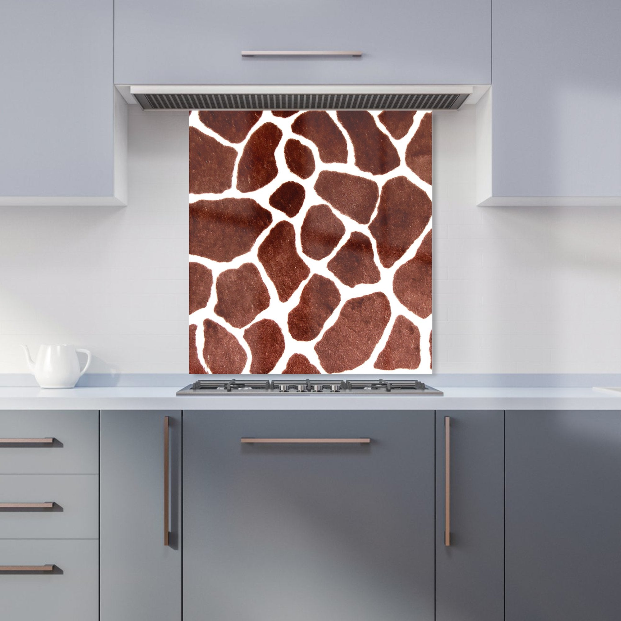 Giraffe Spots Print Kitchen Splashback