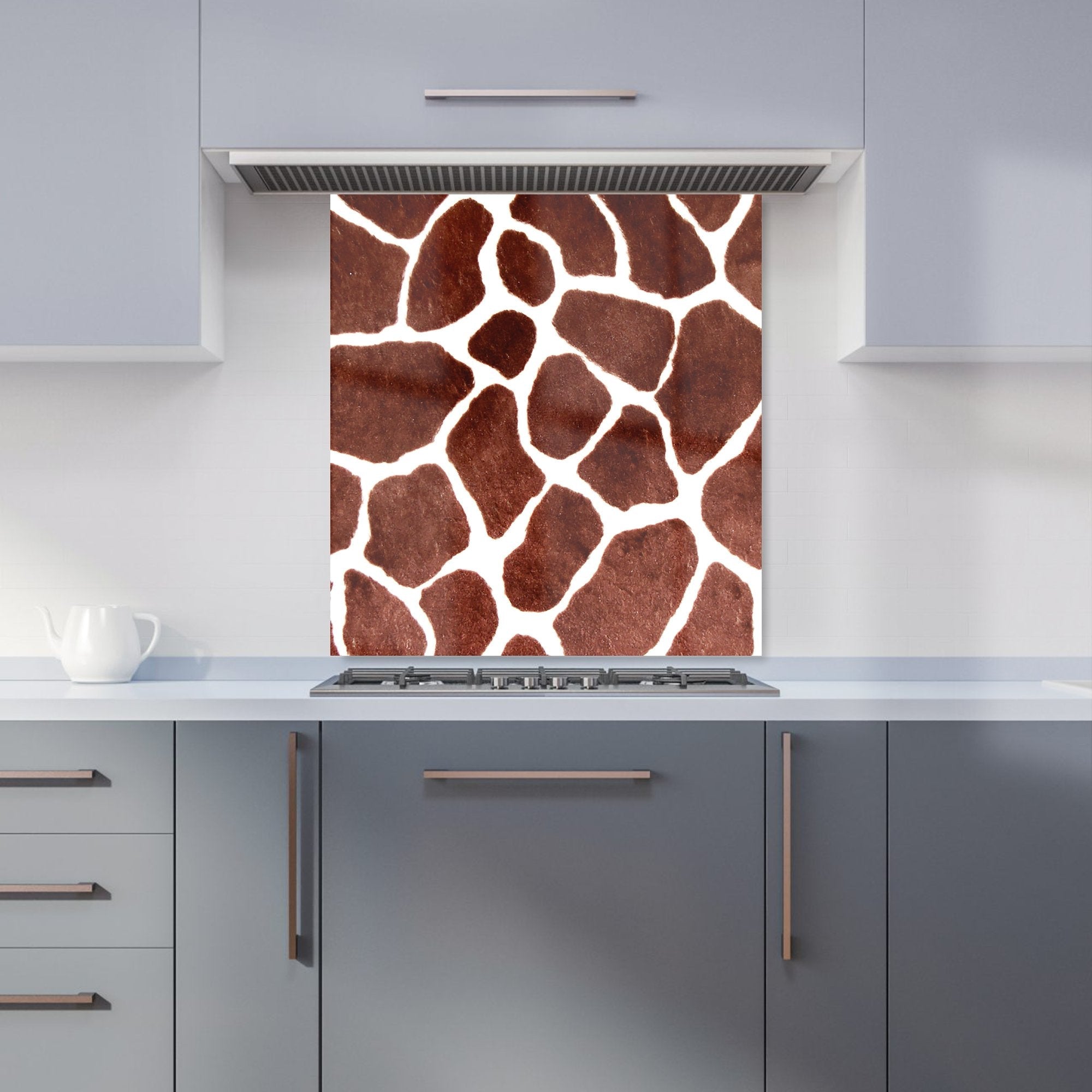 Giraffe Spots Print Kitchen Splashback