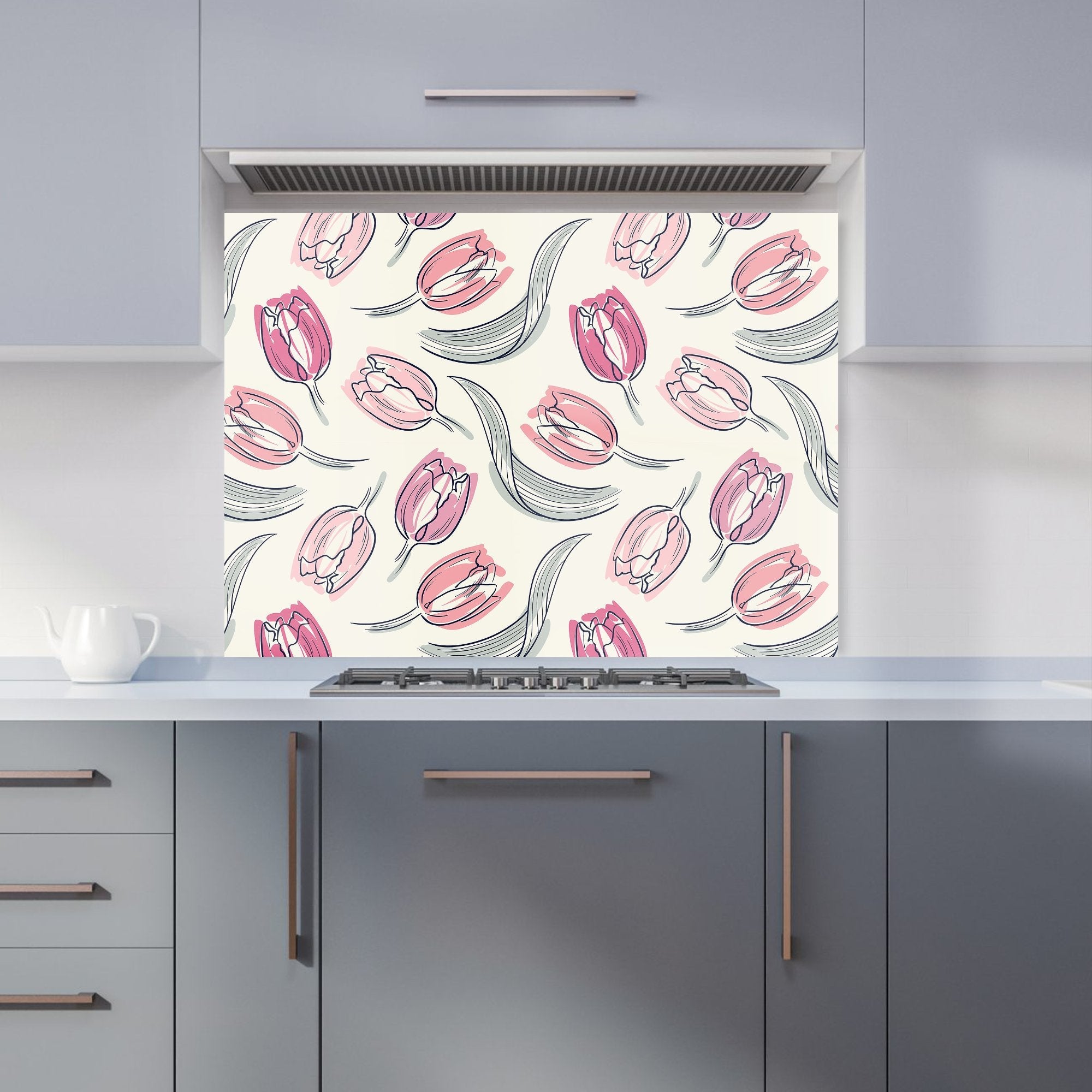 Tulips Kitchen Splashback