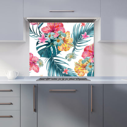 Spring Summer Flowers Kitchen Splashback