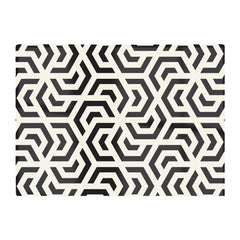 Hexagonal Geometric Pattern Glass Chopping Board