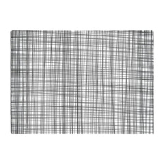 Monochrome Pencil Scribble Glass Chopping Board