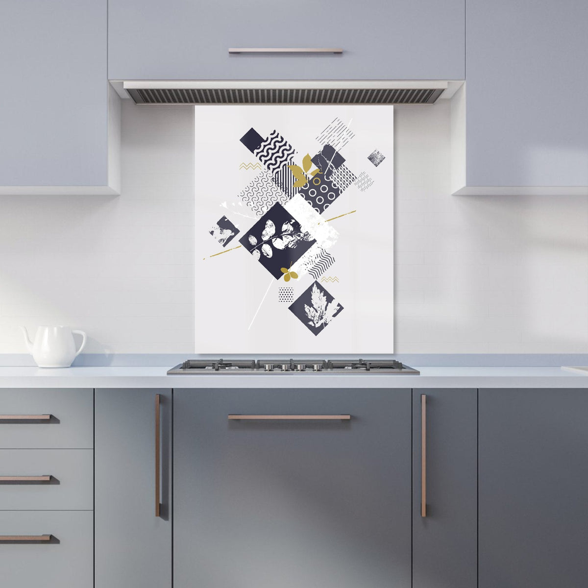 Abstract Botanical Kitchen Splashback