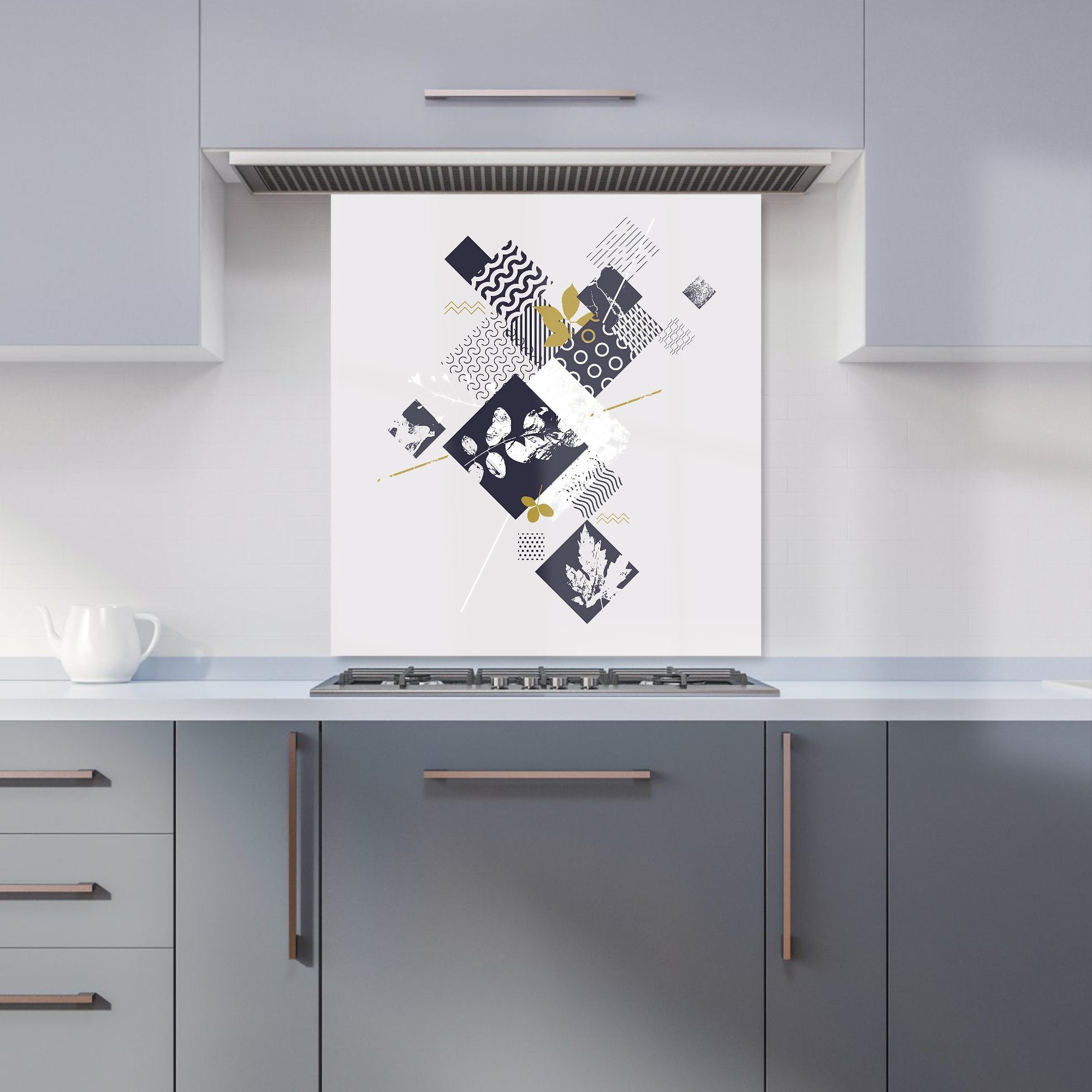 Abstract Botanical Kitchen Splashback
