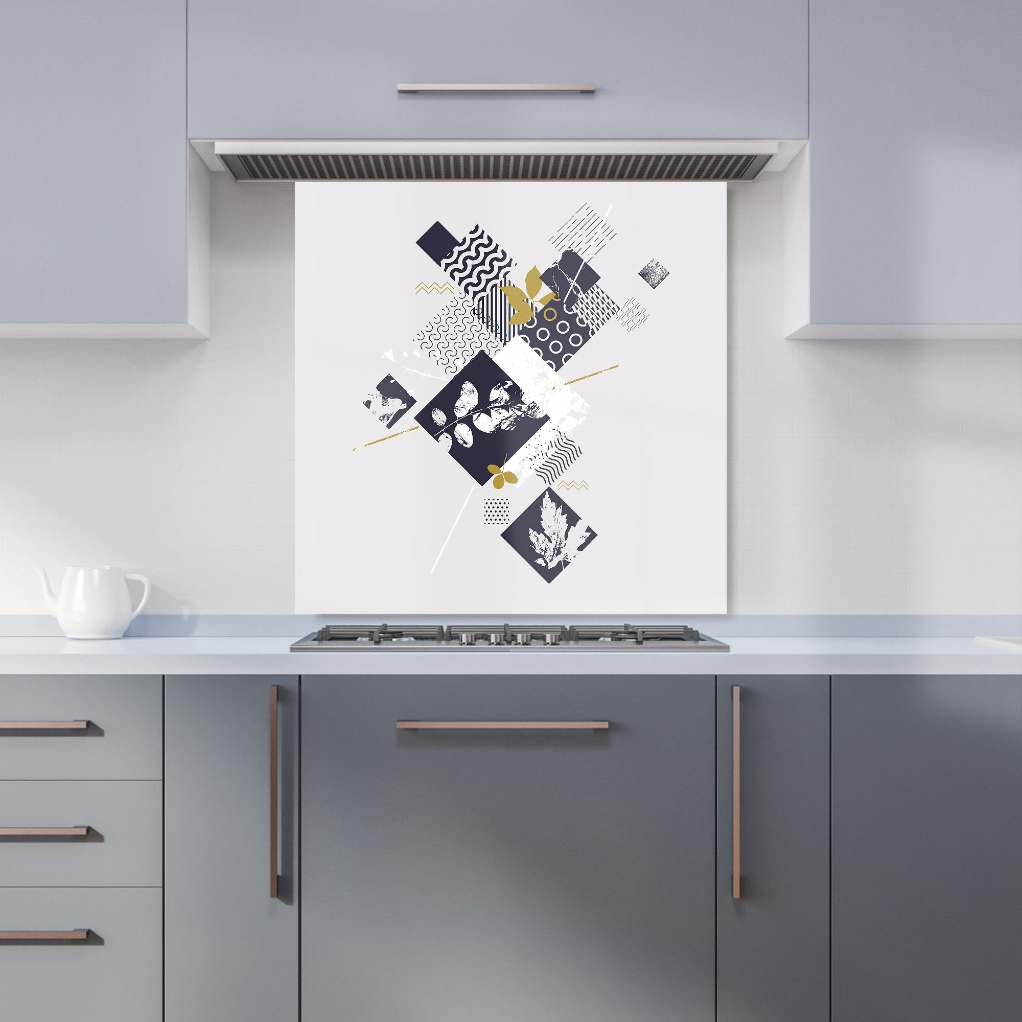 Abstract Botanical Kitchen Splashback