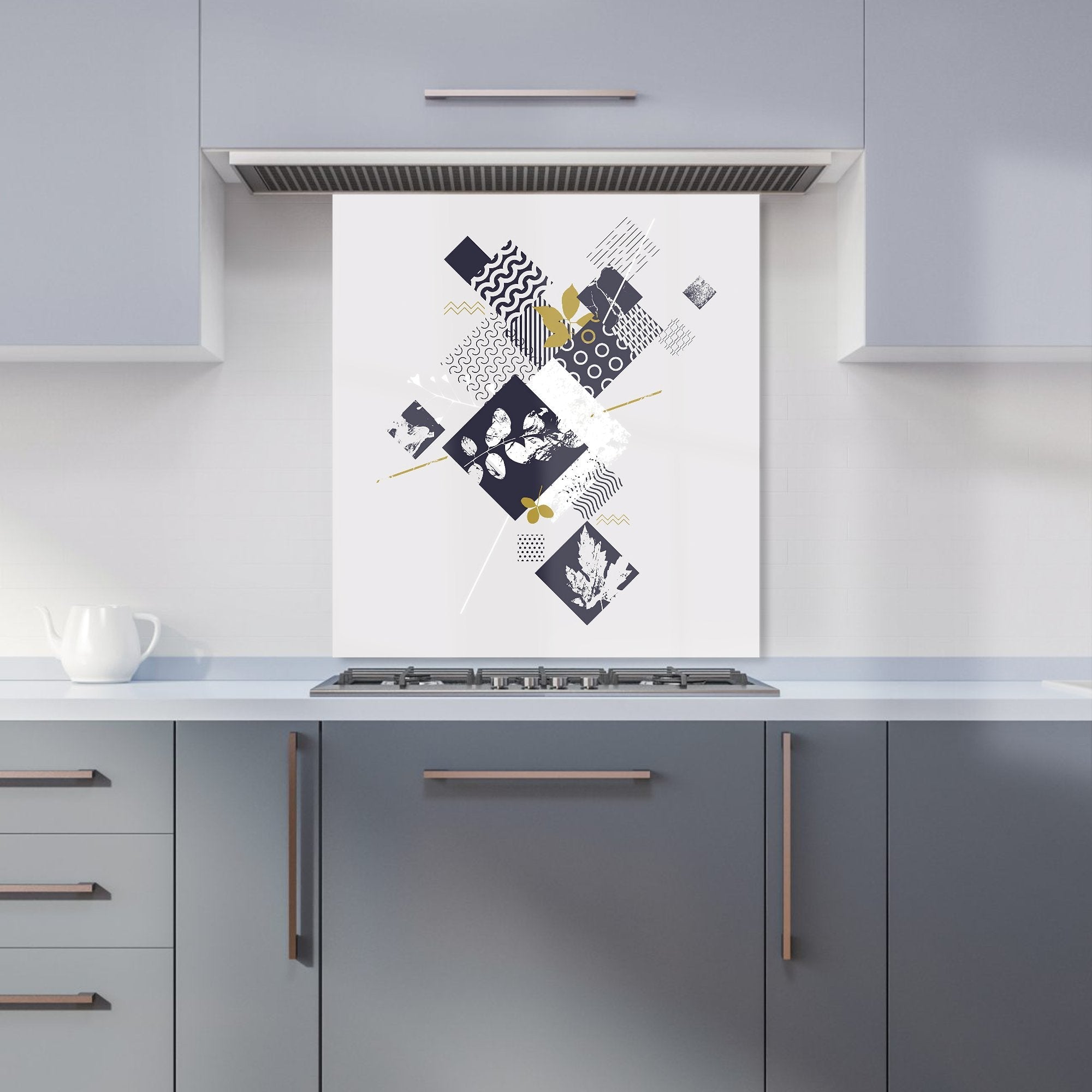 Abstract Botanical Kitchen Splashback