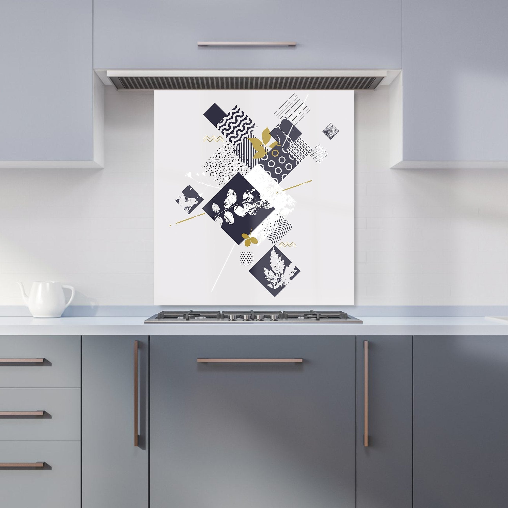 Abstract Botanical Kitchen Splashback