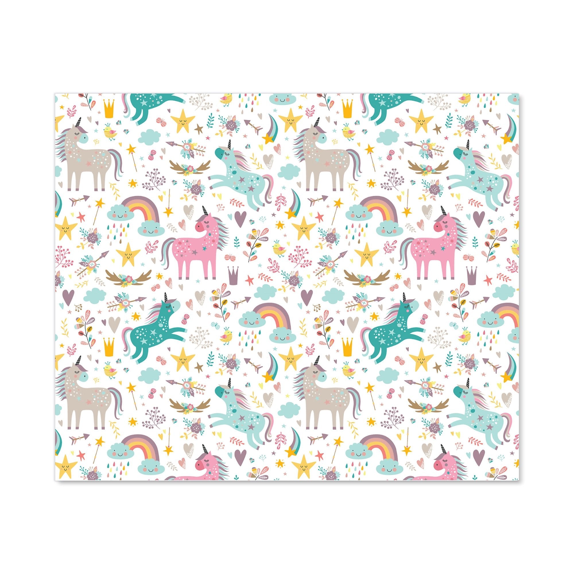 Unicorn And Rainbows Kitchen Splashback