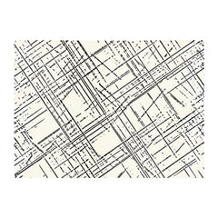 Monochrome Distressted Pattern Glass Chopping Board