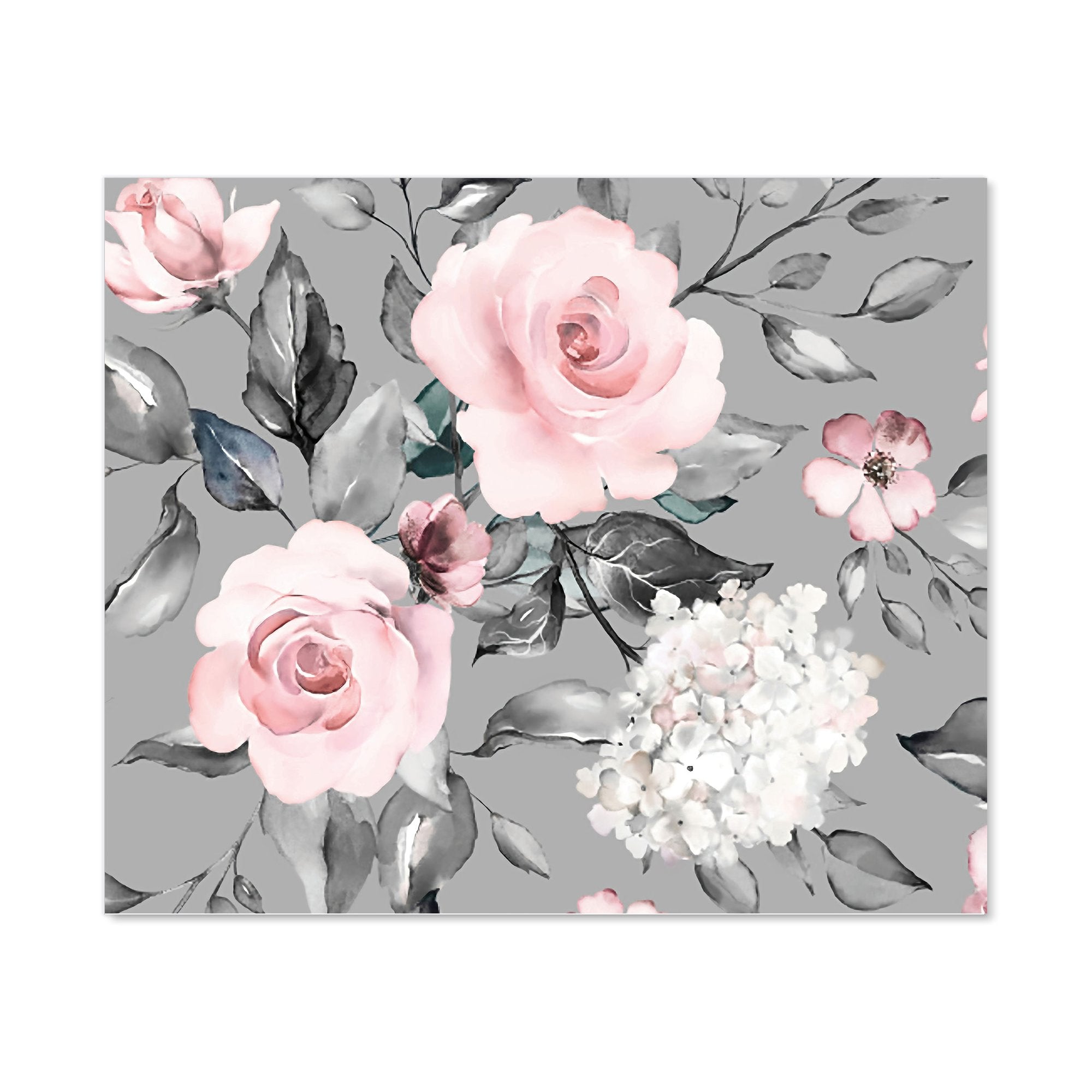 Dusty Pink Roses Kitchen Splashback