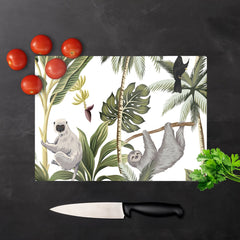 Tropical Sloths Chopping Board