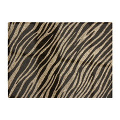 Golden Zebra Print Glass Chopping Board