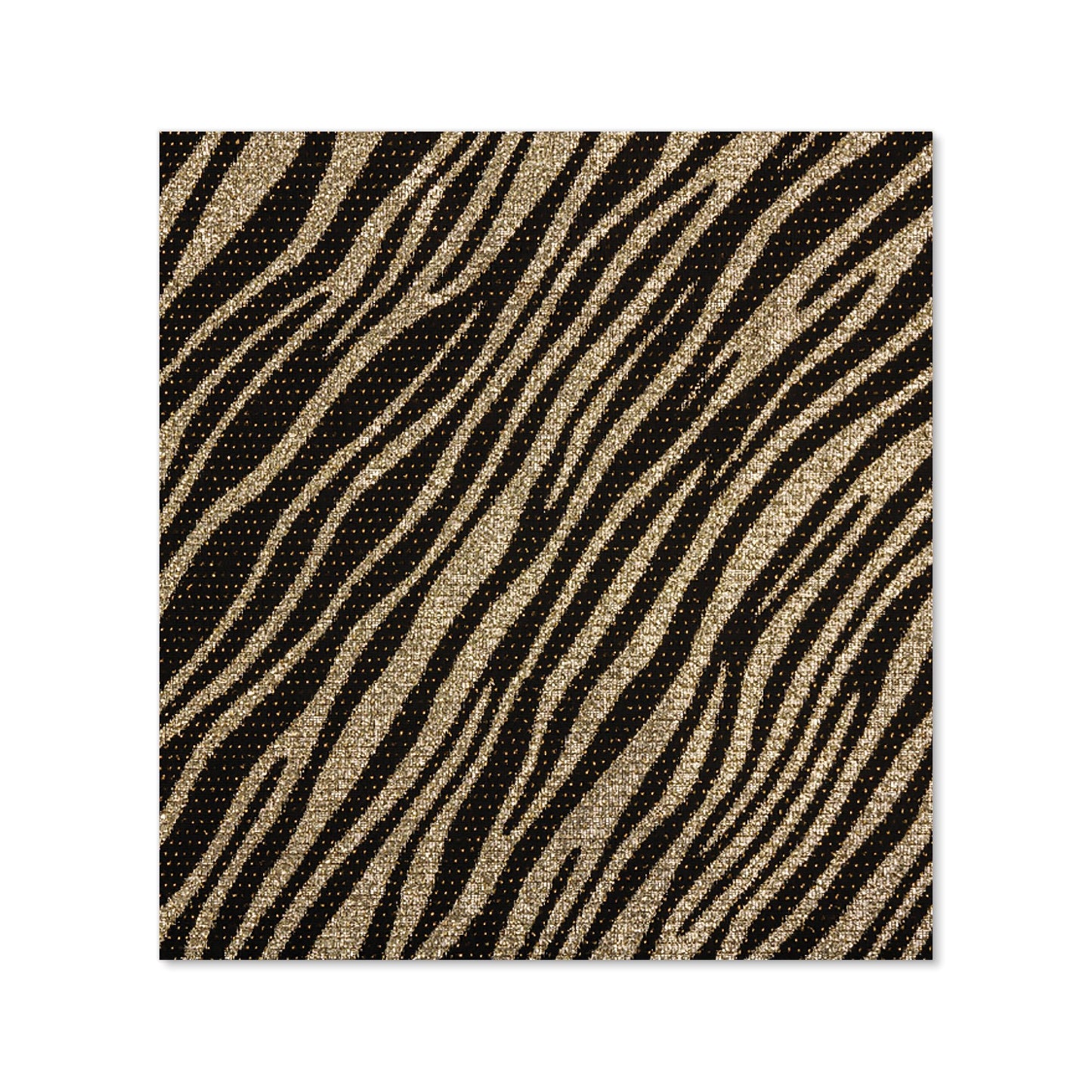 Golden Zebra Print Kitchen Splashback