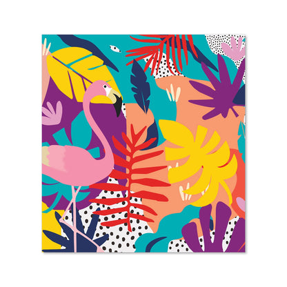 Tropical Flamingoes Kitchen Splashback