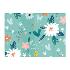 Garden Summer Flowers Glass Chopping Board