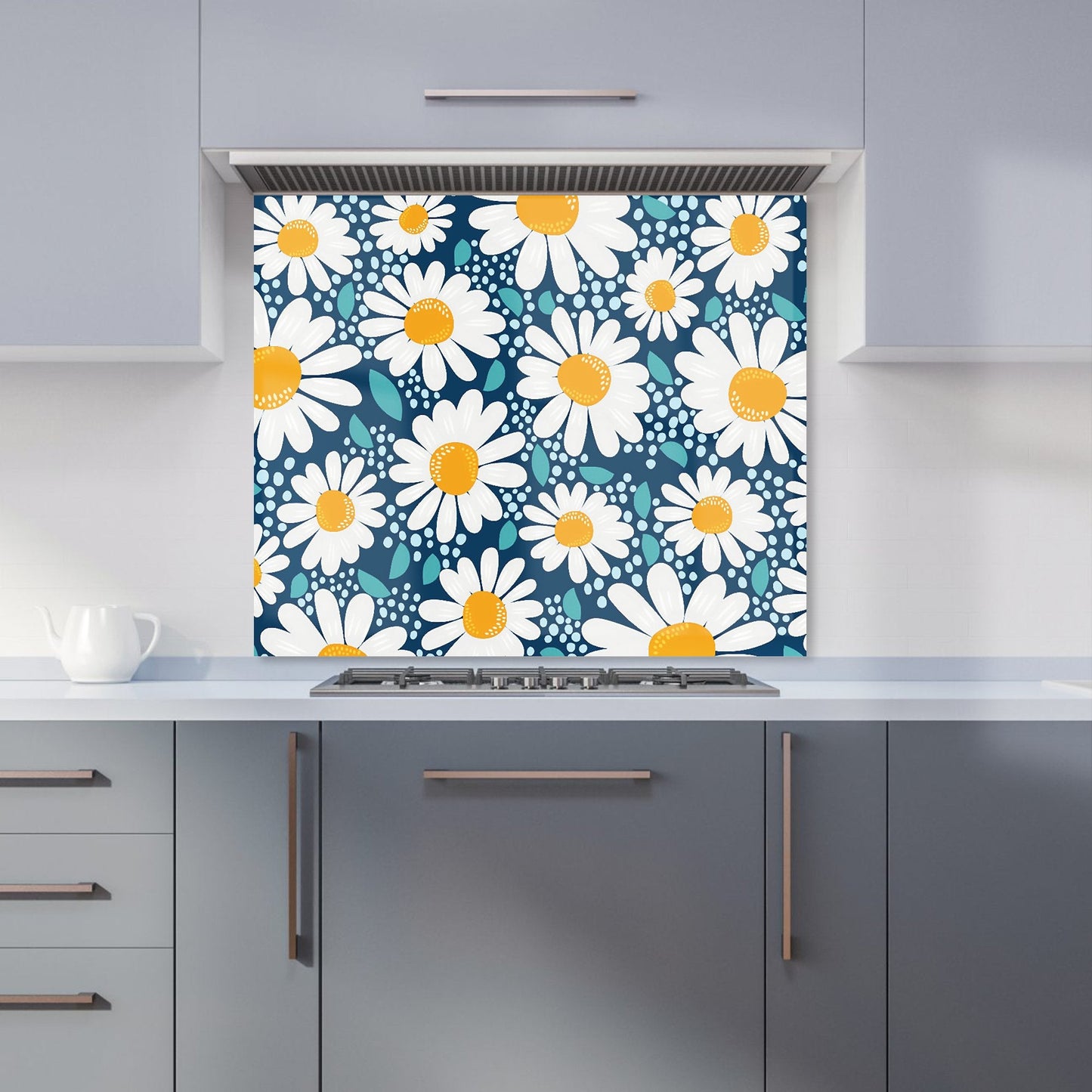 Camomile Flowers Kitchen Splashback