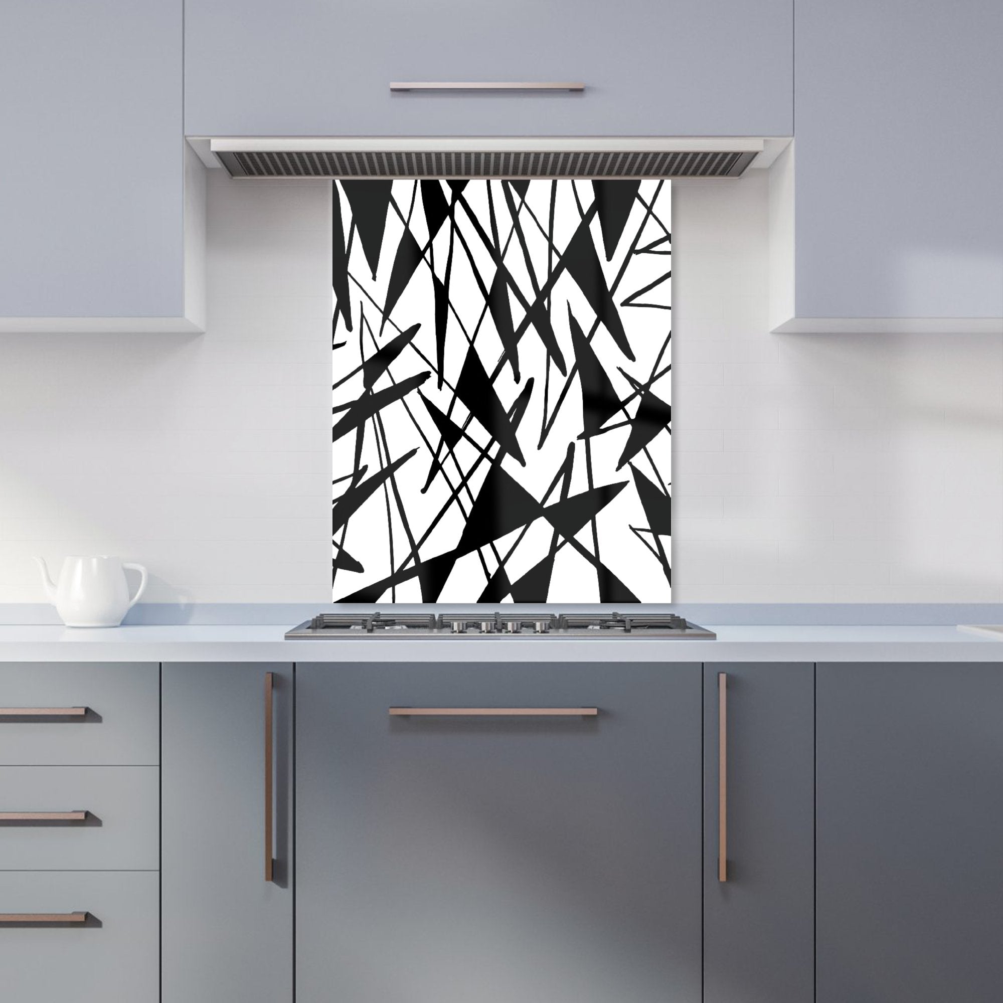 Brush Abstract Pattern Kitchen Splashback