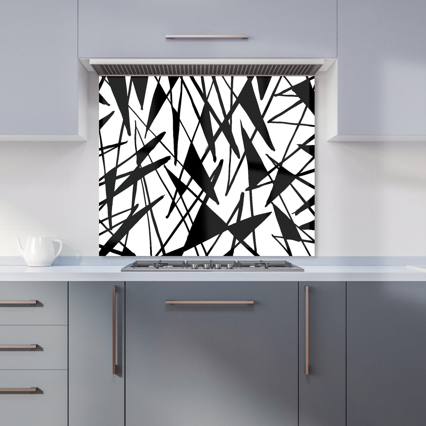 Brush Abstract Pattern Kitchen Splashback