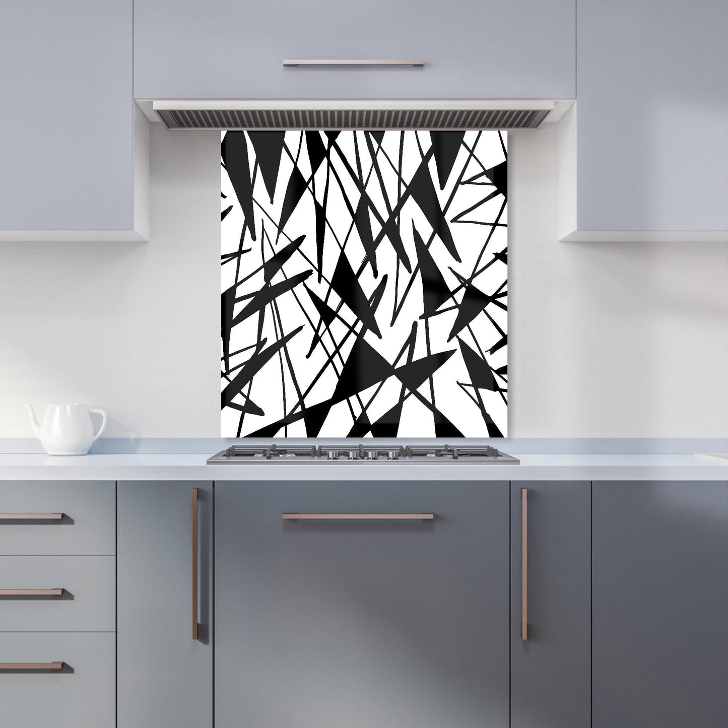 Brush Abstract Pattern Kitchen Splashback