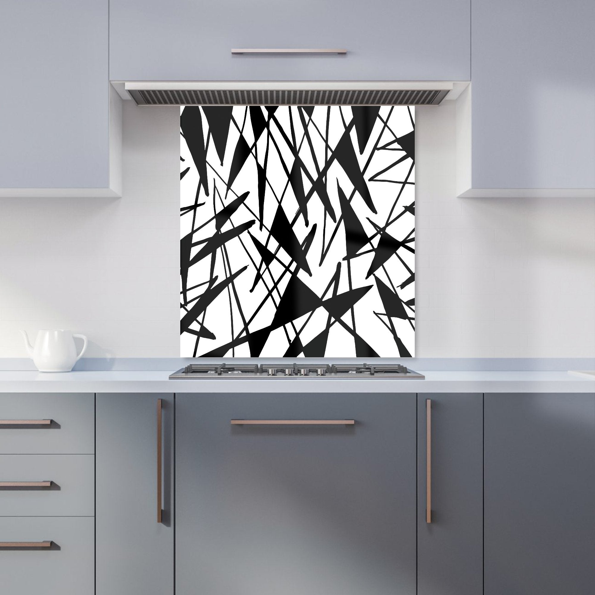 Brush Abstract Pattern Kitchen Splashback