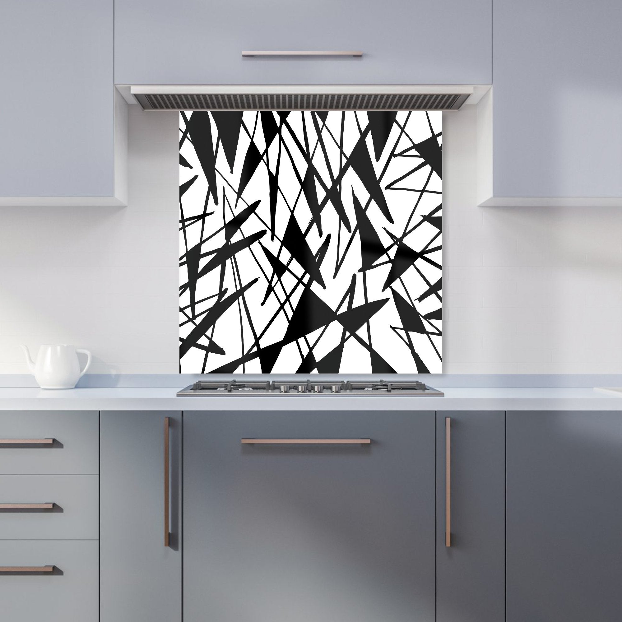 Brush Abstract Pattern Kitchen Splashback