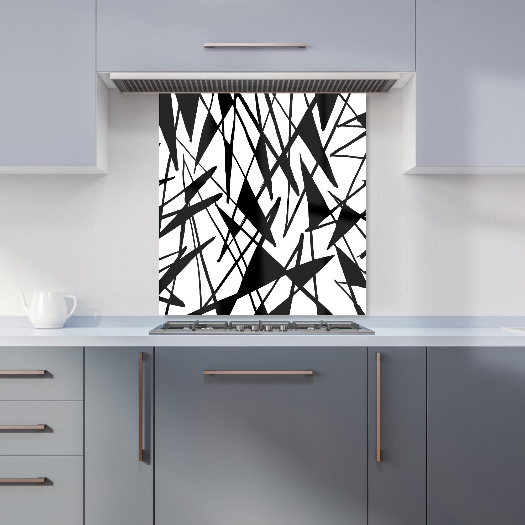Brush Abstract Pattern Kitchen Splashback