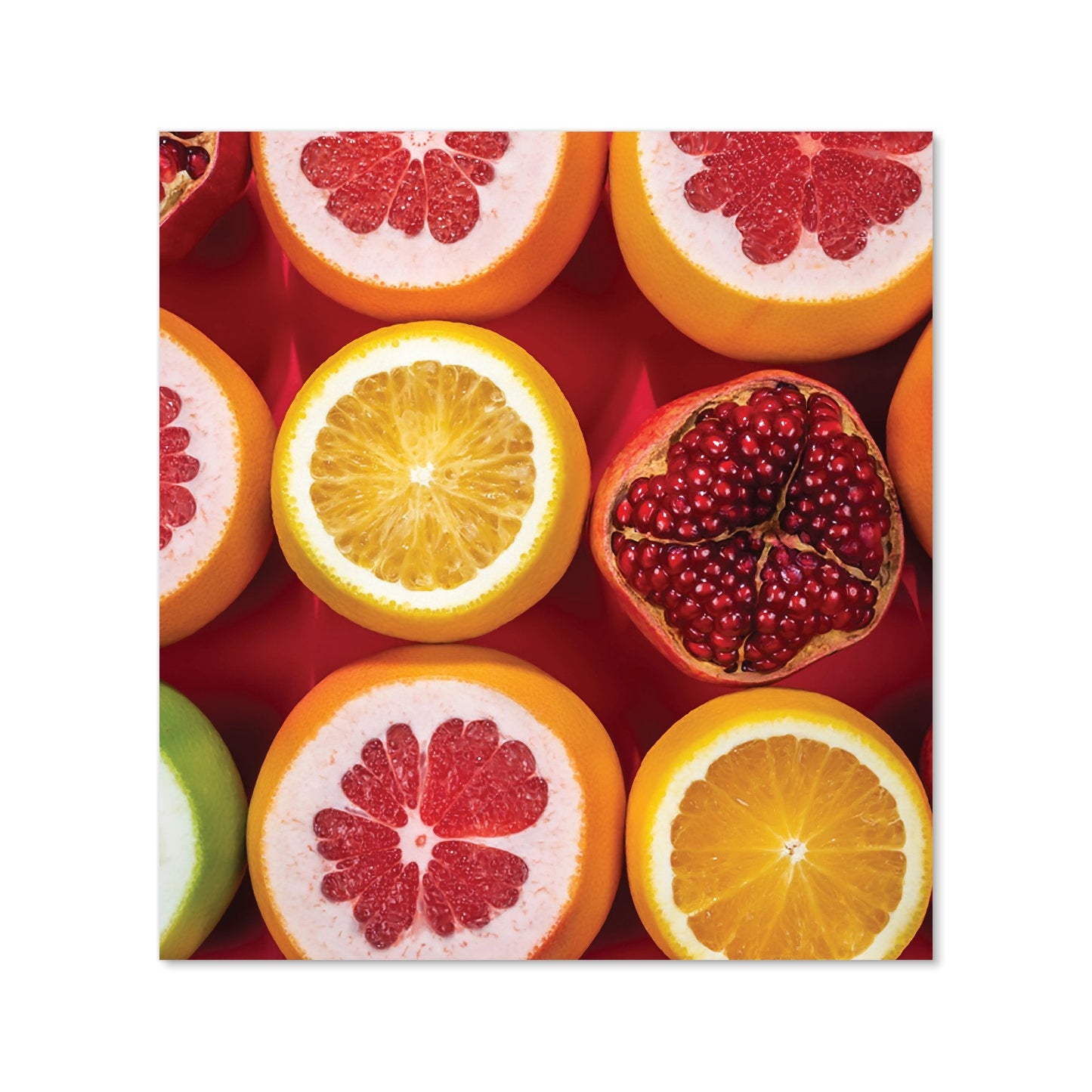 Citrus And Pomegranate Kitchen Splashback