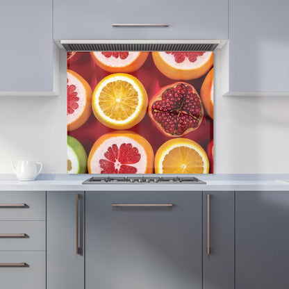 Citrus And Pomegranate Kitchen Splashback