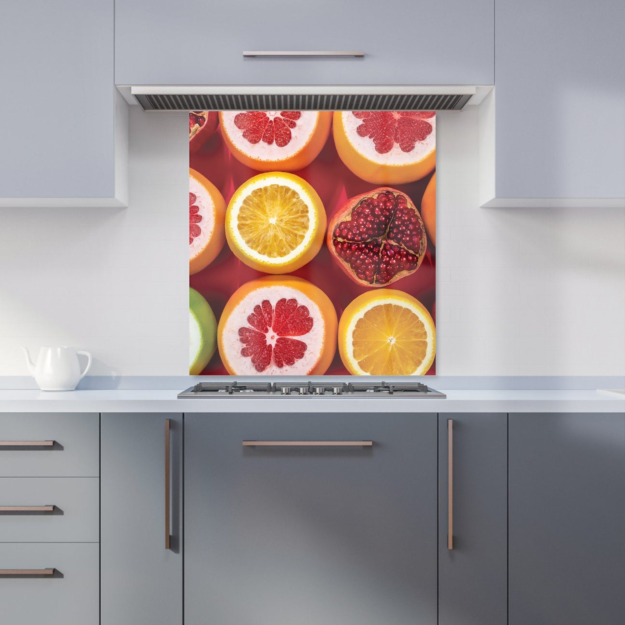 Citrus And Pomegranate Kitchen Splashback