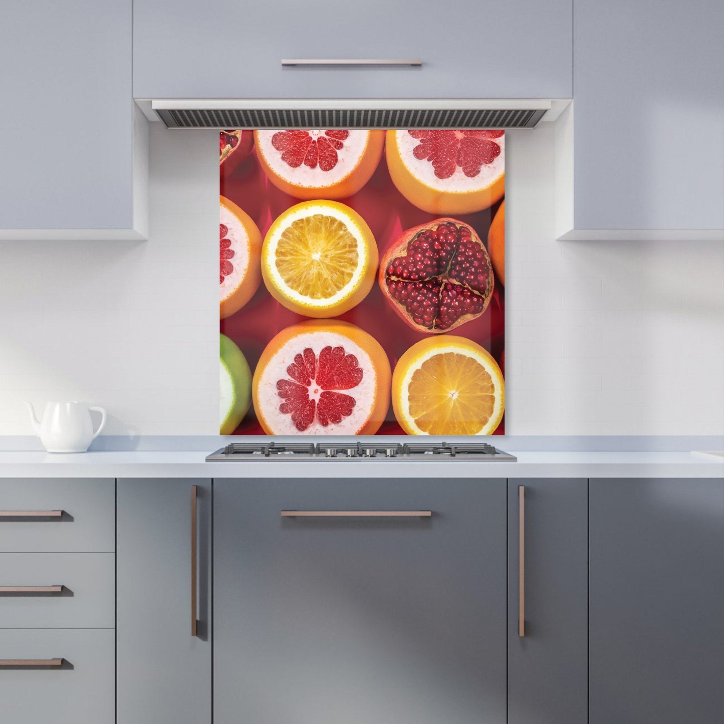 Citrus And Pomegranate Kitchen Splashback