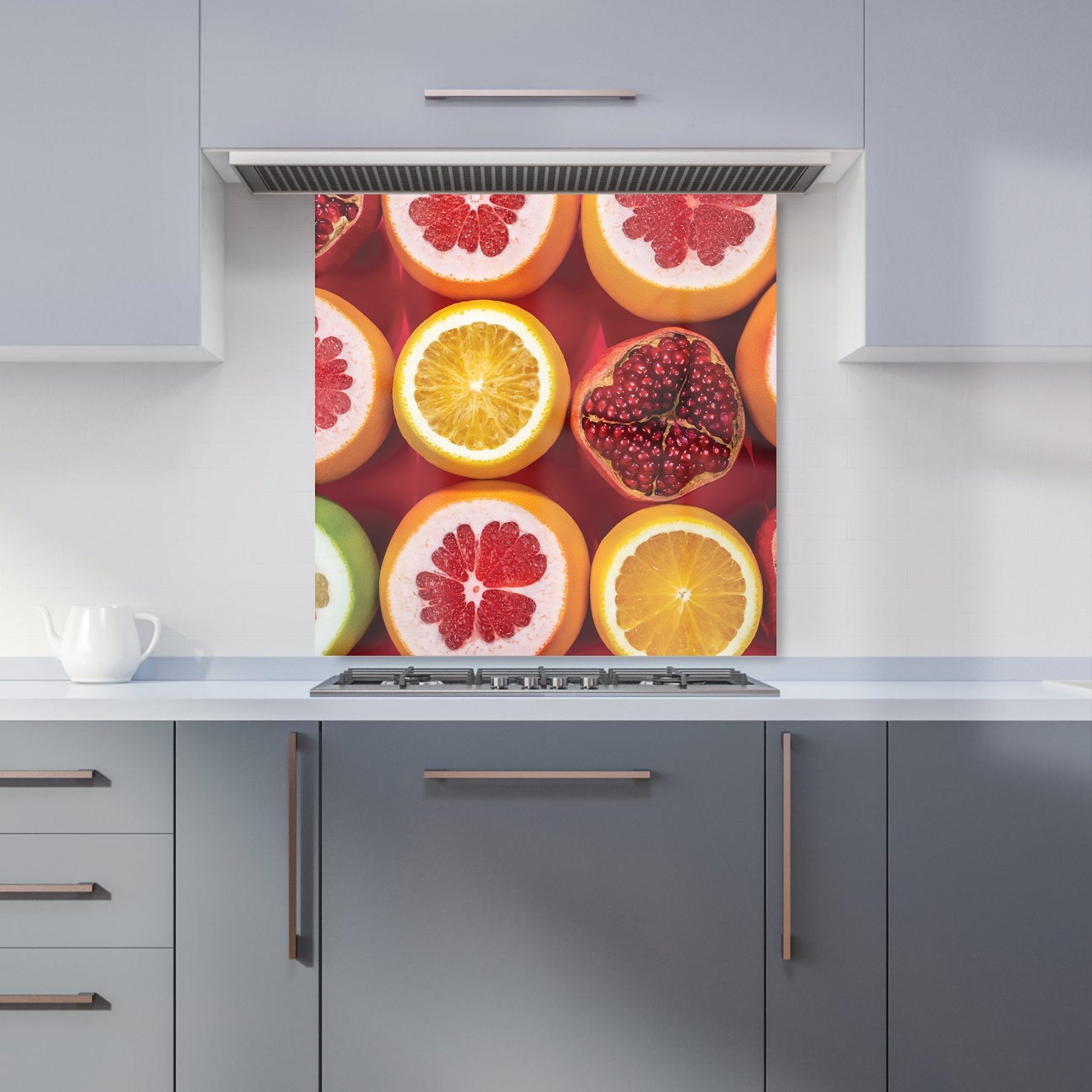 Citrus And Pomegranate Kitchen Splashback