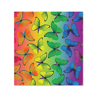 Multicoloured Butterfly Pattern Kitchen Splashback