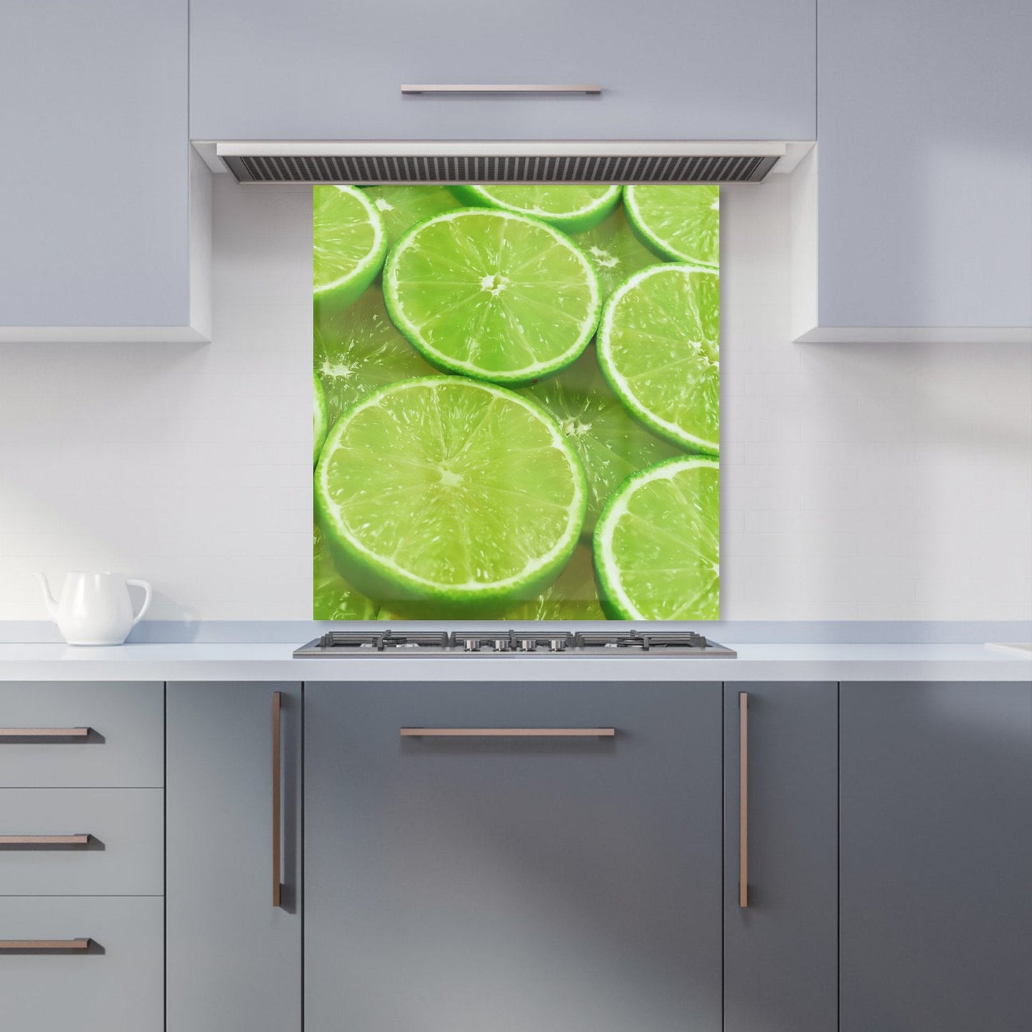 Fresh Limes Kitchen Splashback