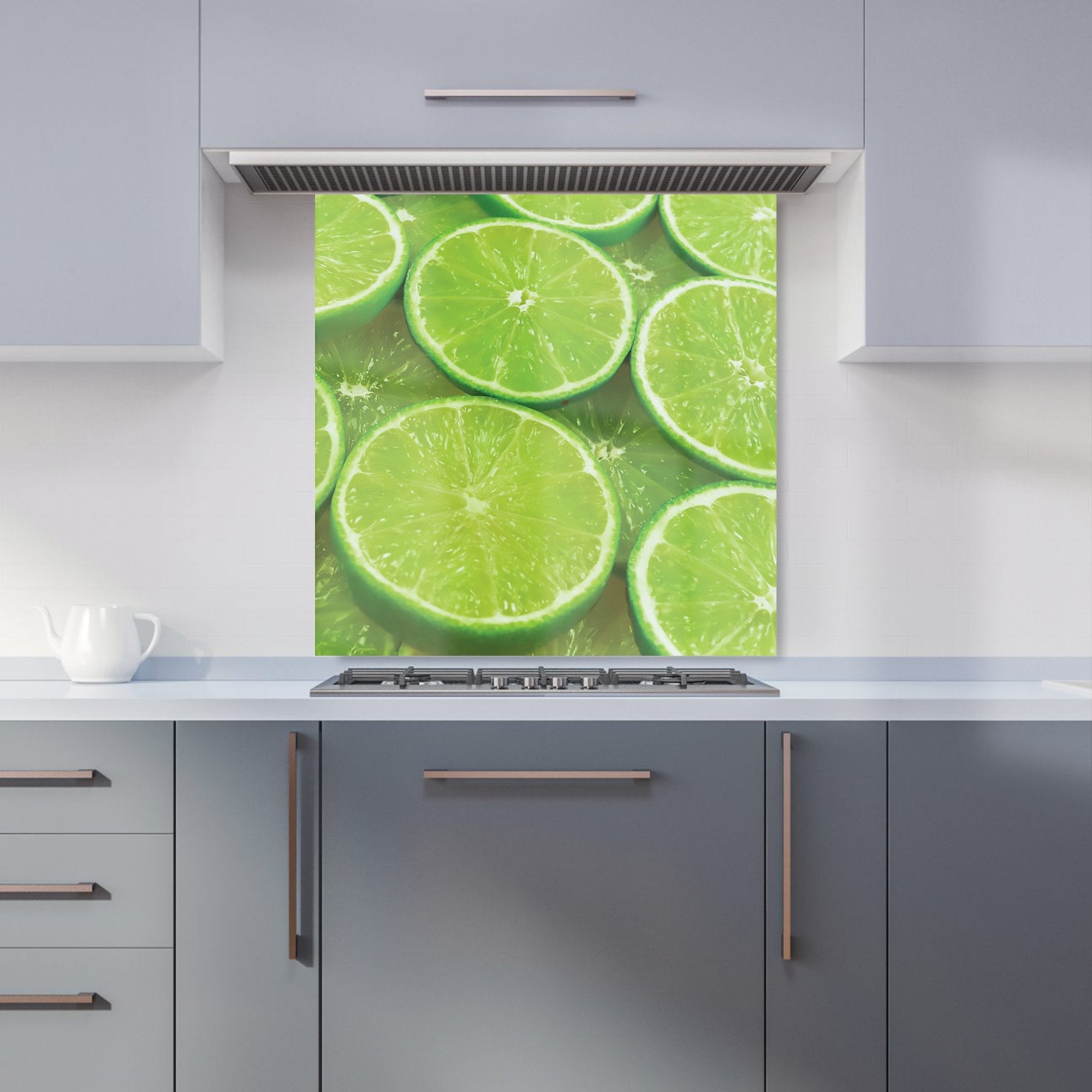 Fresh Limes Kitchen Splashback