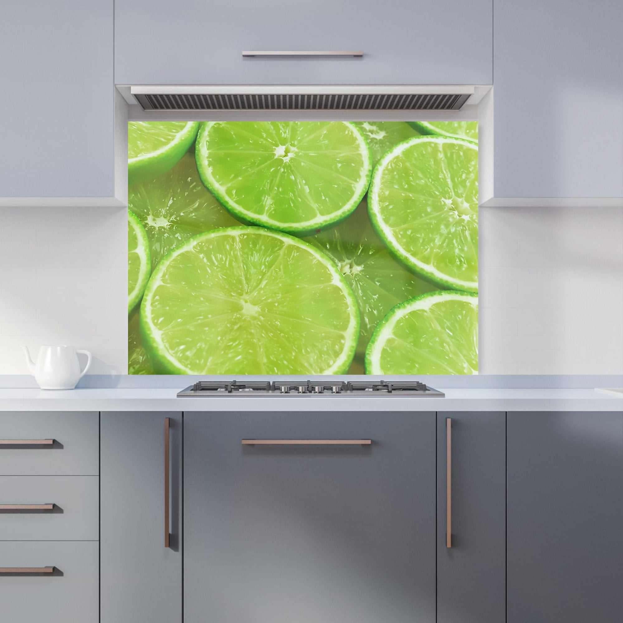 Fresh Limes Kitchen Splashback