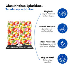 Autumn Leaves Kitchen Splashback