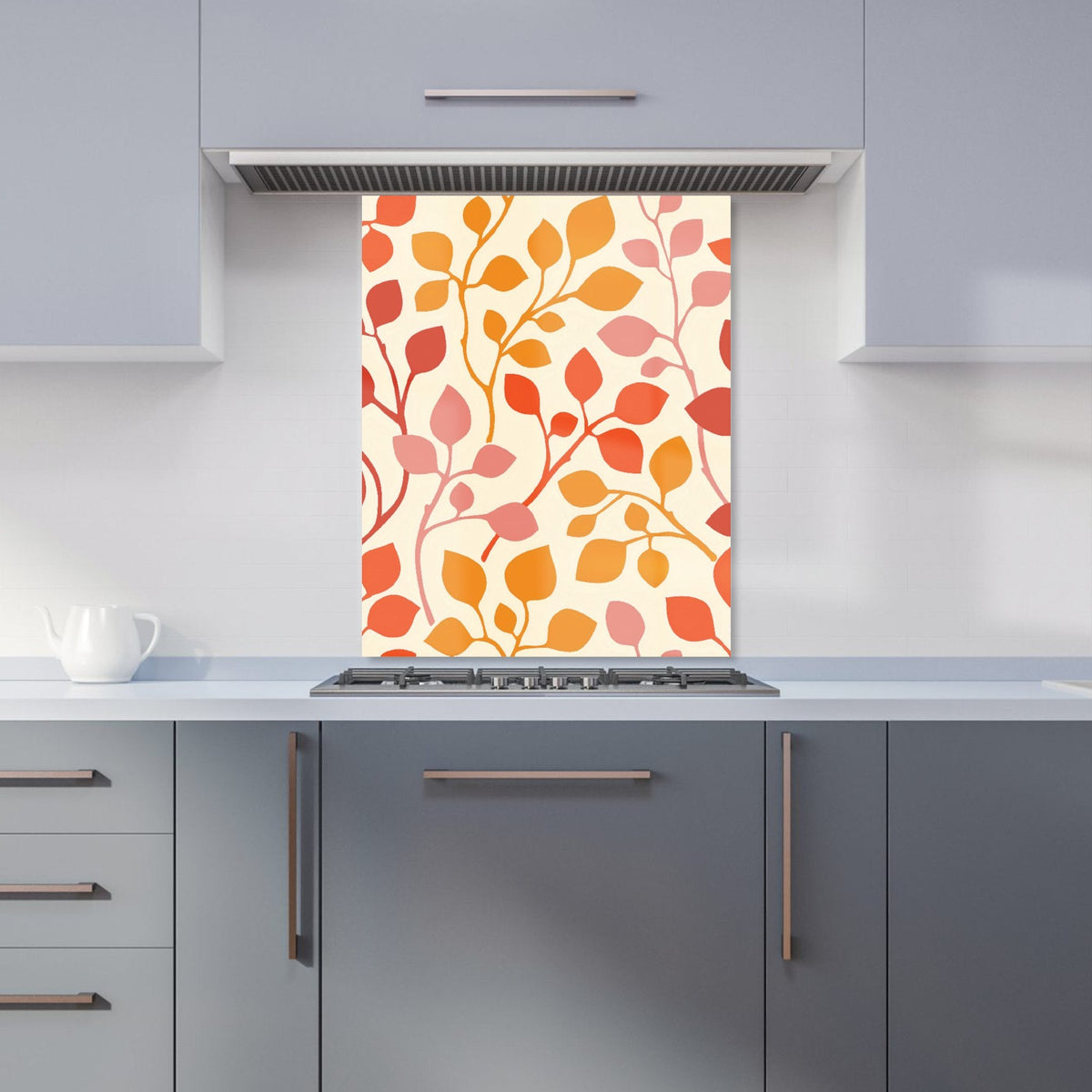 Colorful Autumn Leaves Kitchen Splashback