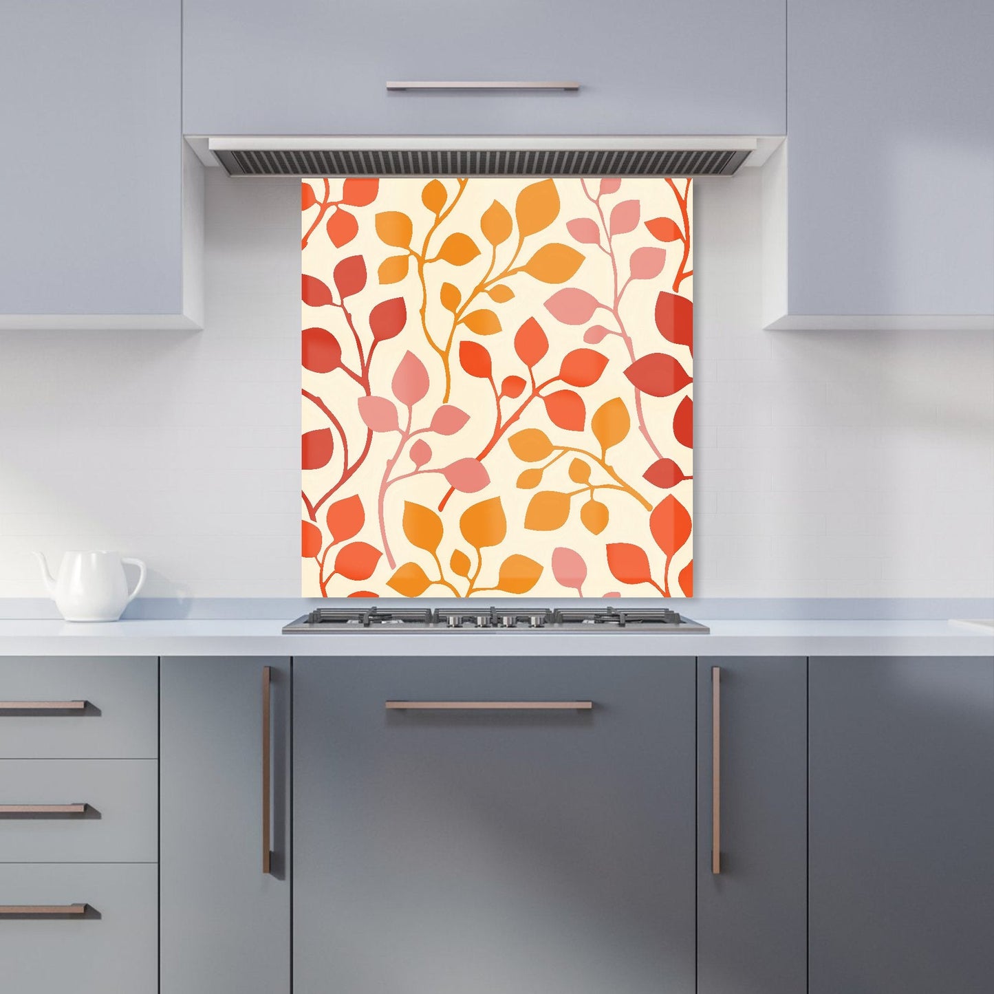 Colorful Autumn Leaves Kitchen Splashback