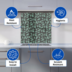 Delicate Leaf Kitchen Splashback