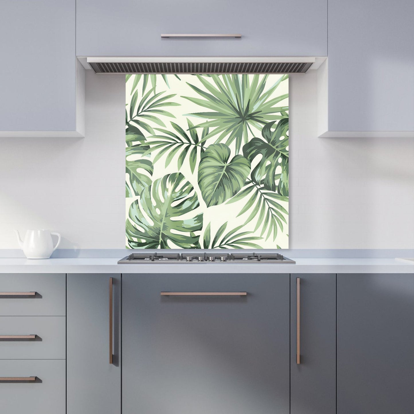 Exotic Palm Leaves Kitchen Splashback