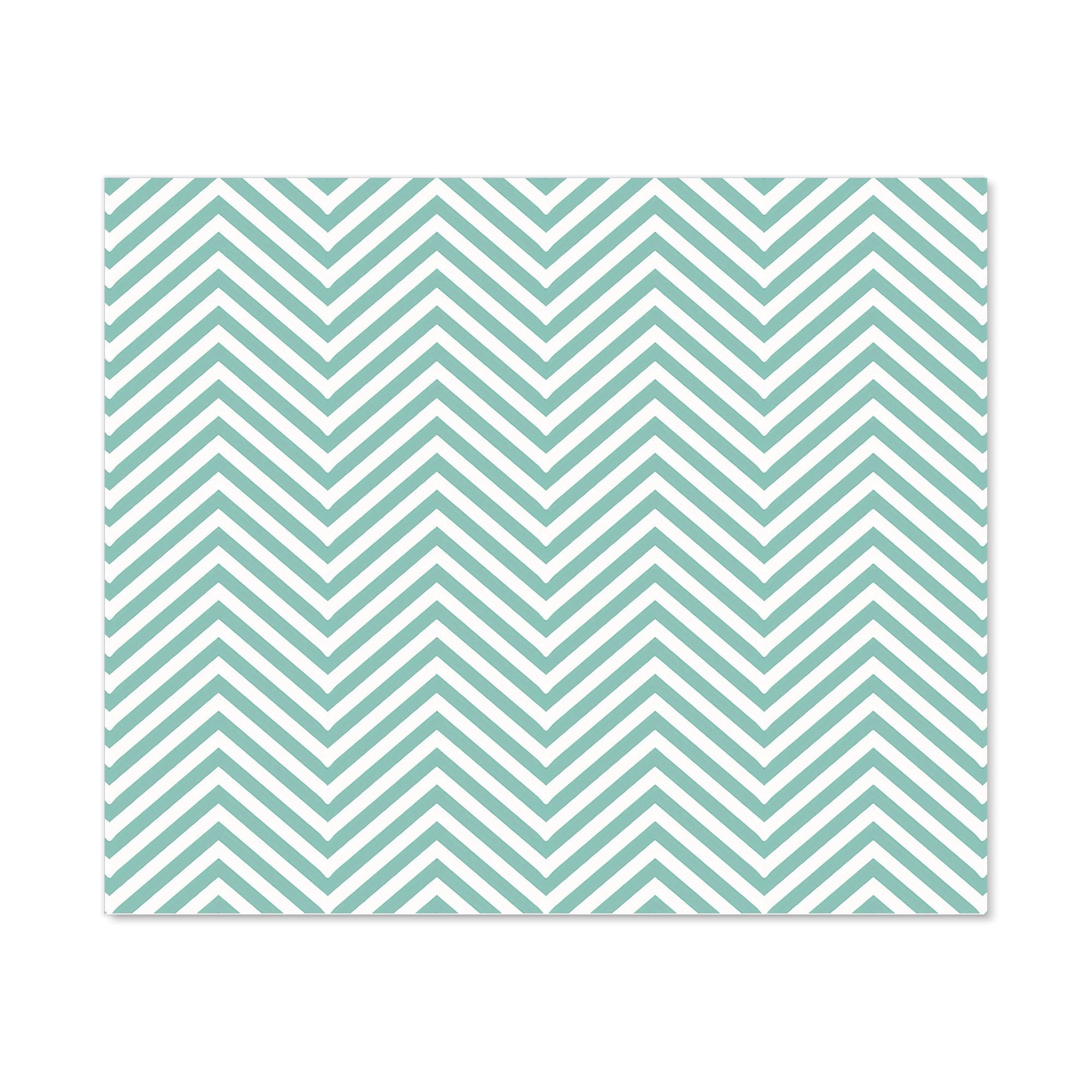 Geometric Chevron Pattern Kitchen Splashback